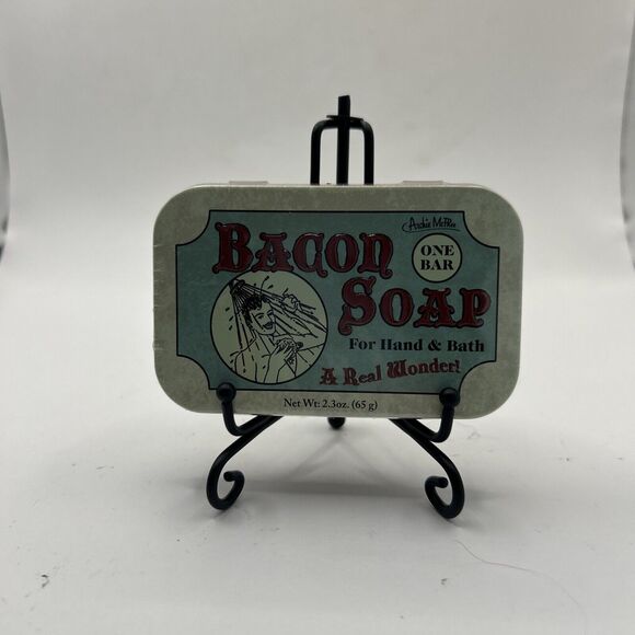 NEW Bacon Soap Tin Soap Infused with the Sweet Perfume of Bacon! 2009 Novelty - Picture 2 of 6